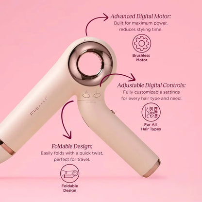 FHI Heat AeroMax Max BLDC Style Hair Dryer - Light Pink -