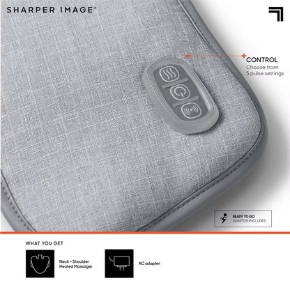 Sharper Image Heated Neck and Shoulder Massager Wrap