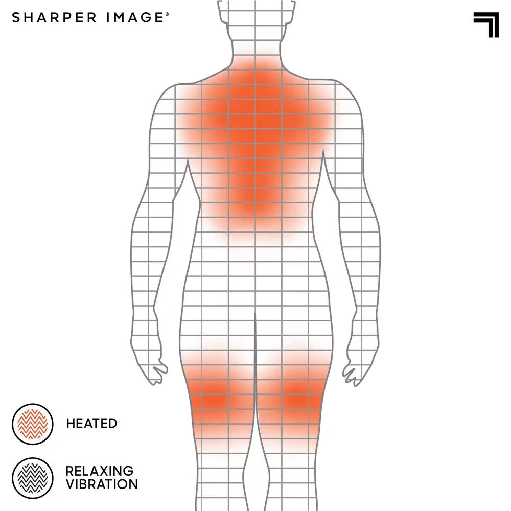 Sharper Image Heated Neck and Shoulder Massager Wrap