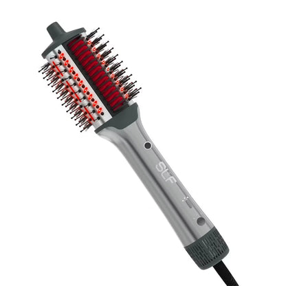 SLF 5-in-1 Ionic Heated Brush – Red Light Therapy Hair Drying & Styling Tool