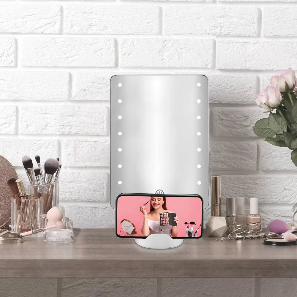 Conair LED Hollywood Lighted Social Media Vanity Cosmetic Makeup Mirror White