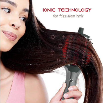 SLF Red Light Therapy 5-in-1 Ionic Dry Hair Brush & Heat Comb