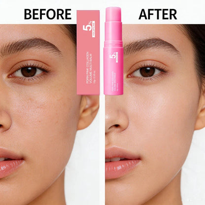 Korean PDRN collagen moisturizing balm stick with cherry scent