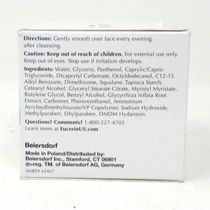 Eucerin 1.7 oz Redness Relief Moisturizer for Nighttime Skincare