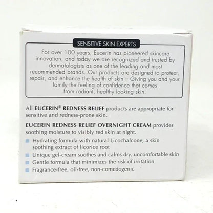 Eucerin Sensitive Skin Night Cream for Redness Relief and Hydration